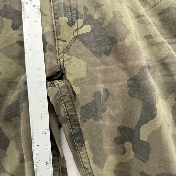 True Religion Jeans men's 40 Green Camo Military Woodland Flap Pockets USA made - Picture 7 of 14